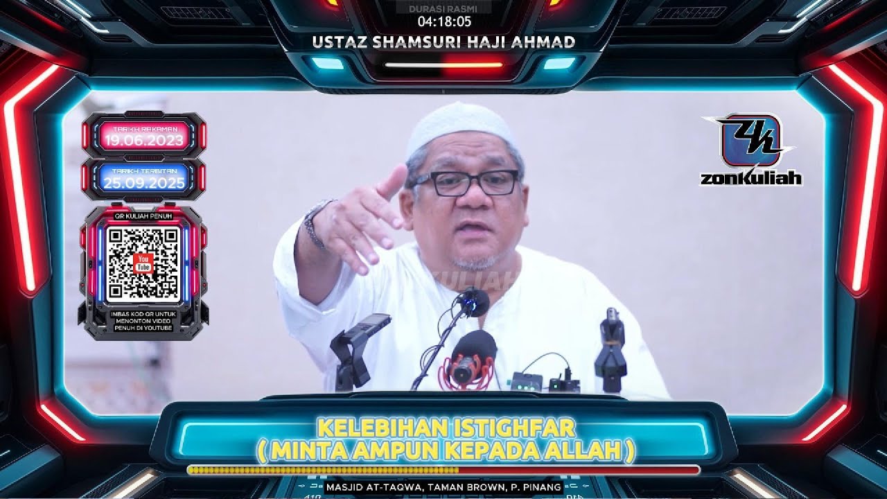 TAZKIRAH : Minta Ampun Kepada Allah, Buka Pintu Rezeki (Kelebihan Istighfar) - Ustaz Shamsuri Ahmad
