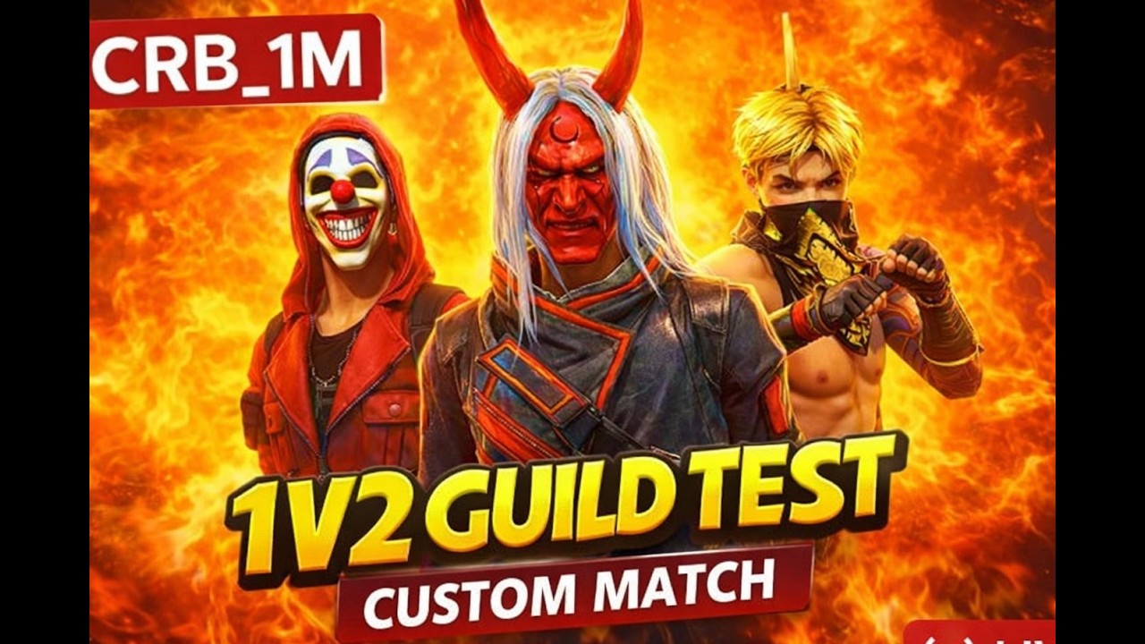 CRB_1M LINE CUSTOM GUIL TEST 1V2 2V2 3V3 4V4  #livestreaming #livecustom
