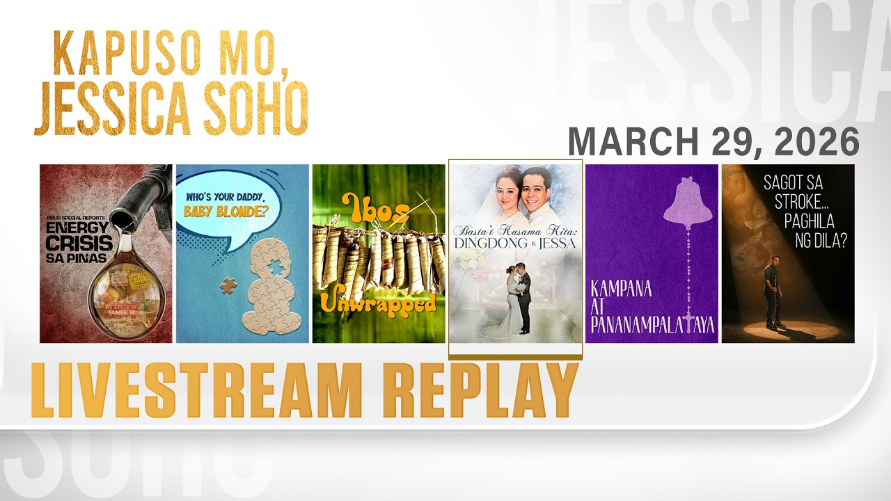 KMJS livestream March 29, 2026 Episode - Replay | Kapuso Mo, Jessica Soho