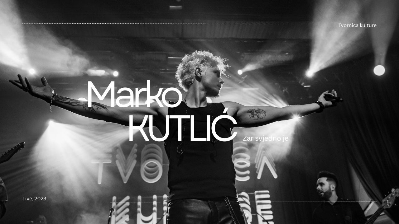 Marko Kutlić - Zar svejedno je (Live @ Tvornica)