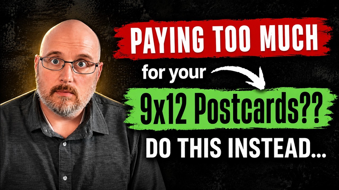 STOP Overpaying to Print & Mail Your 9x12 Postcards! Do This Instead!