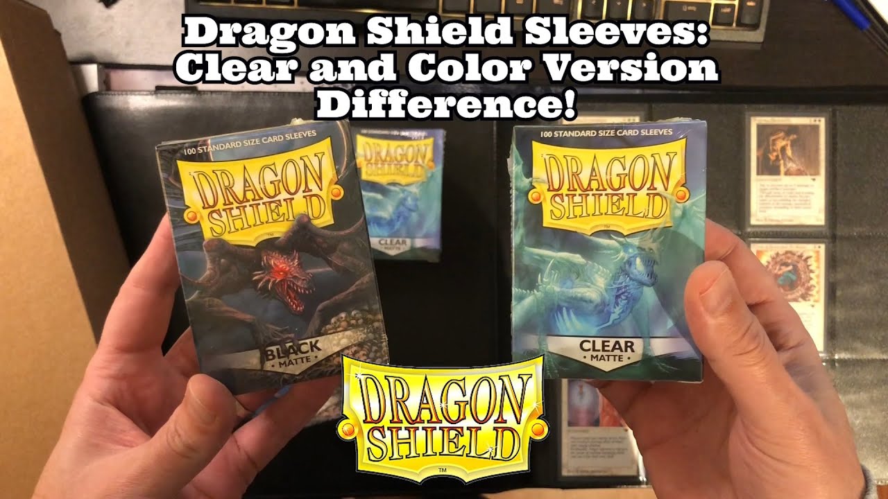 Dragon Shield Matte Clear vs Matte Color - The best Sleeve out there?