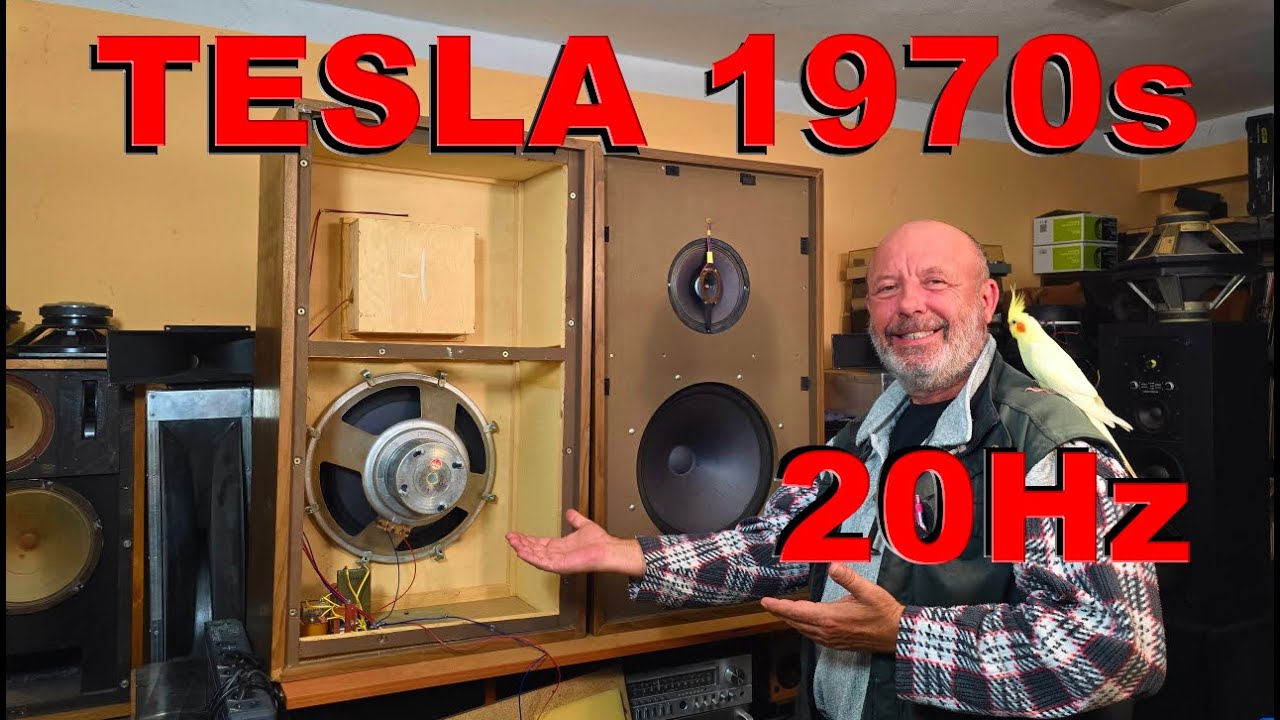 Vintage TESLA ARS 850 Speakers - EXTREME DEEP BASS SOUND