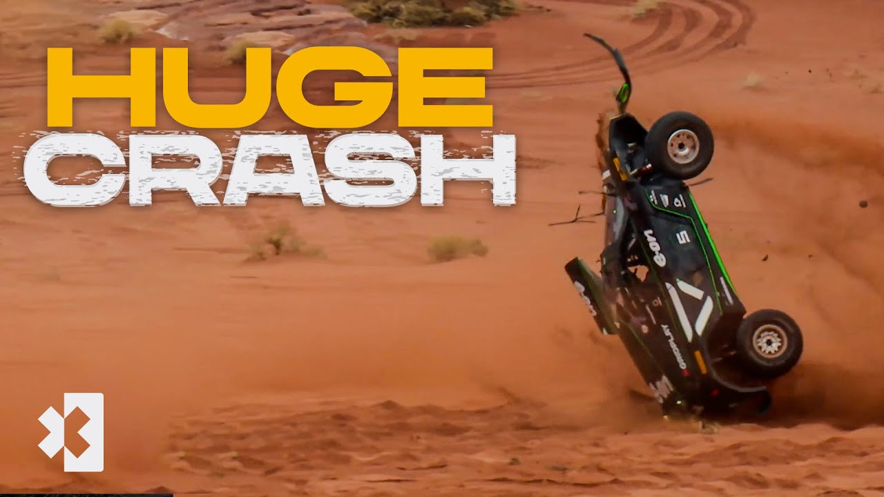 Christine GZ's HUGE CRASH in Qualifying! | 2022 Extreme E Desert X Prix