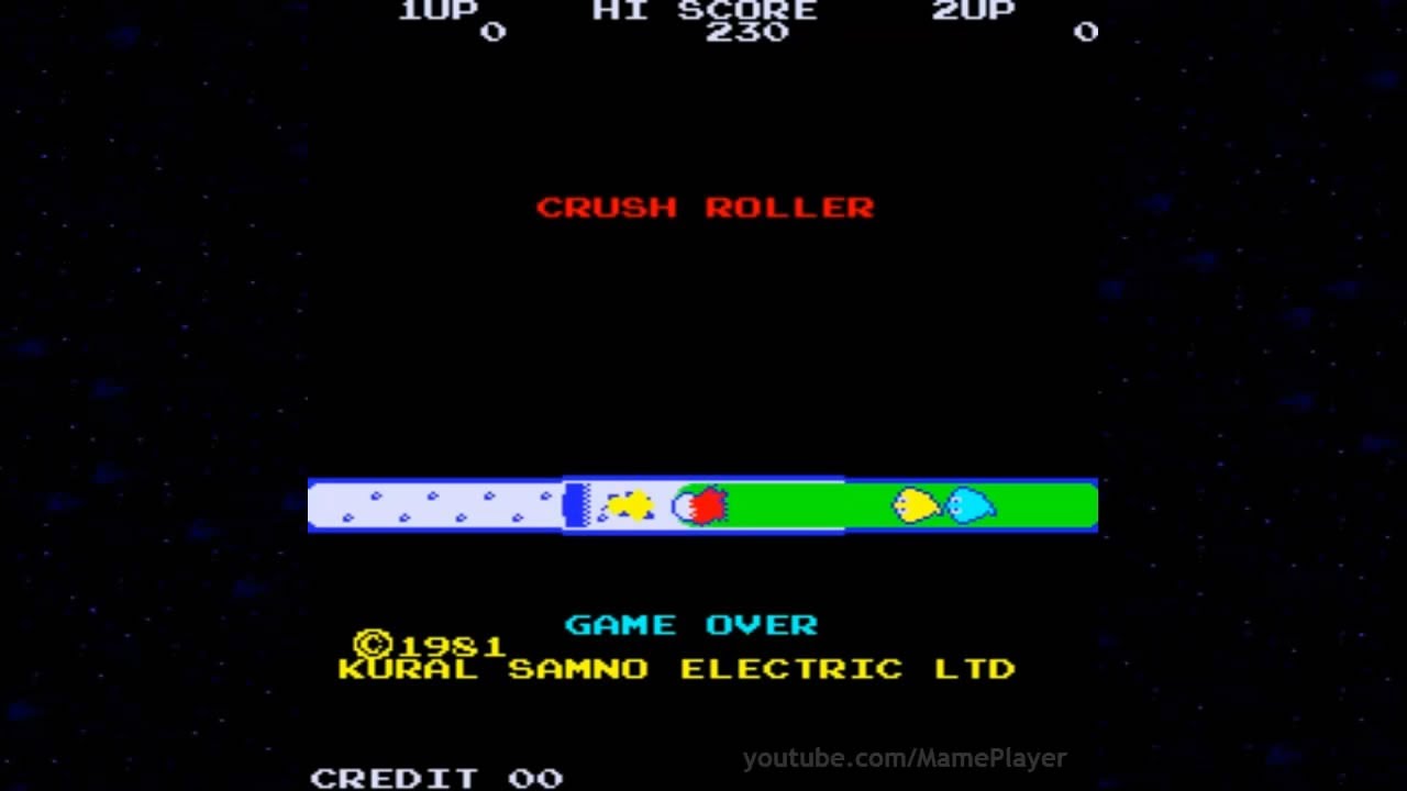 Crush Roller 1981 Cural Samno Mame Retro Arcade Games