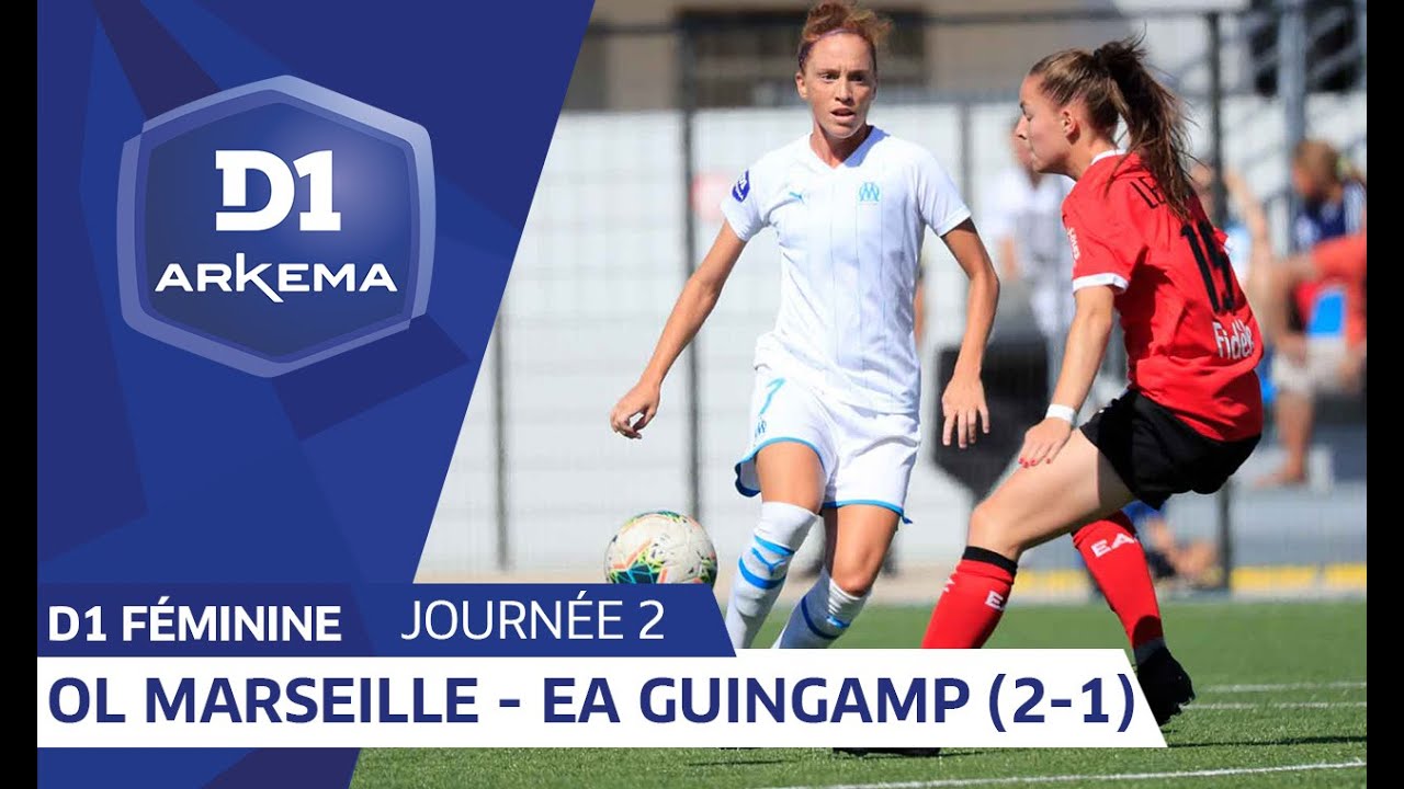 J2 : Olympique de Marseille - E A Guingamp (2-1) / D1 Arkema