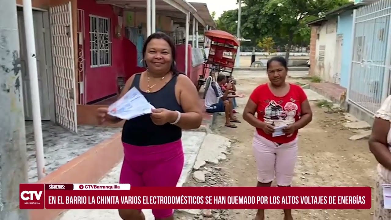 Habitantes del barrio La Chinita, denuncian que los electrodomésticos se les han quemado