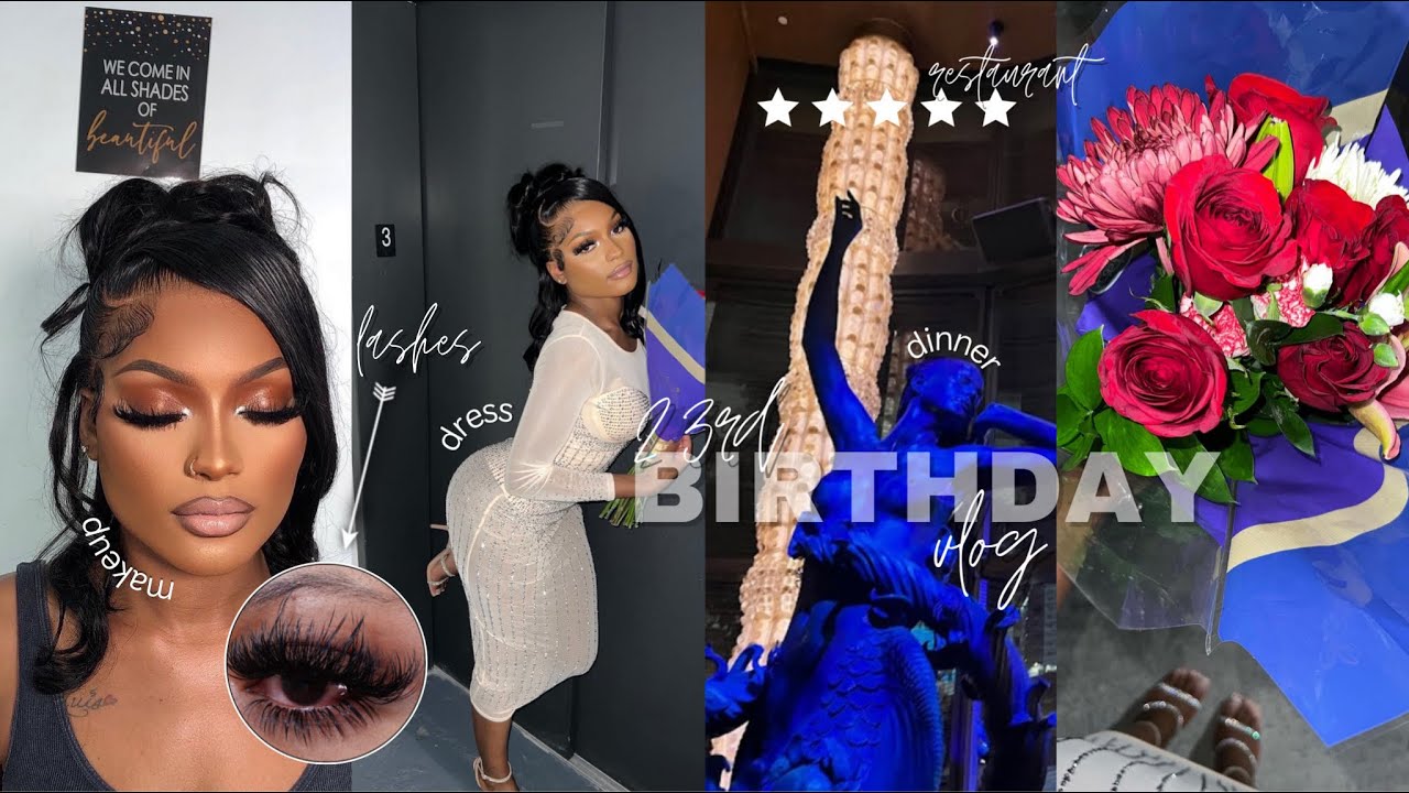 my 23rd birthday vlog grwm very last minute ! *nails,lashes,makeup* ✿