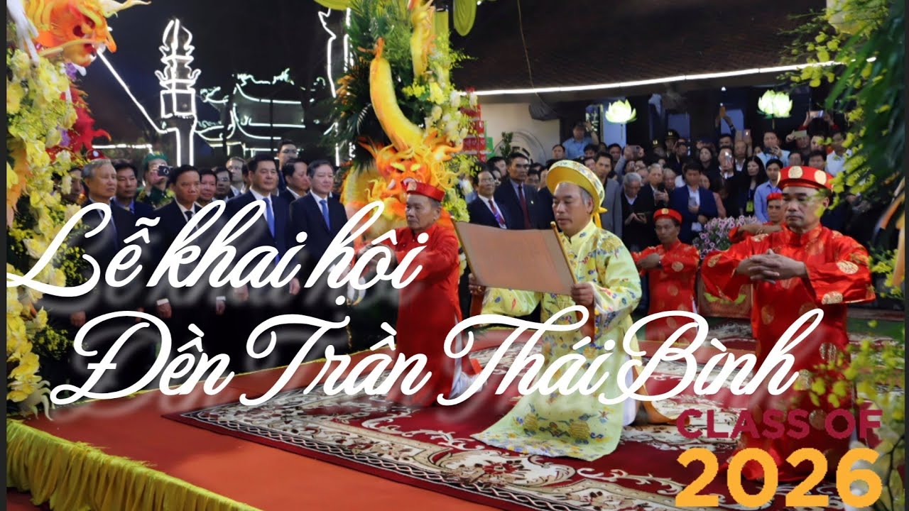 Lễ khai hội đền Trần Thái Bình 2026 | Lễ rước kiệu.