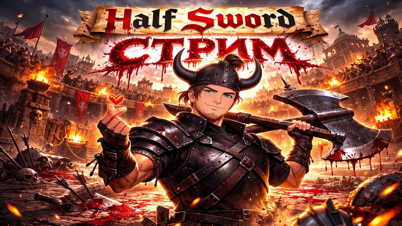 Half Sword - Первый стрим по игре ! Играем по вашим правилам !)