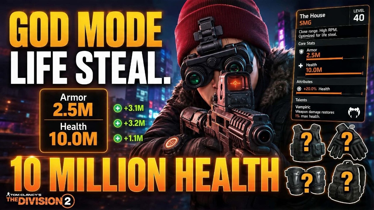Билд на 9,8 млн здоровья = БЕССМЕРТИЕ в The Division 2? | Eagle Bearer NinjaBike