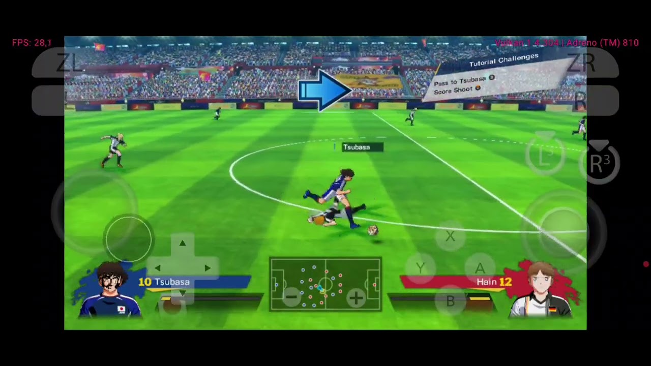 Gameplay Captain Tsubasa Rise of New Champions di Android | iQOO Z10 (7s Gen 3) | Eden Emulator