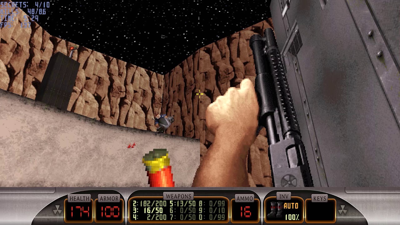 Duke Nukem 3D E1M3: Death Row (100%)