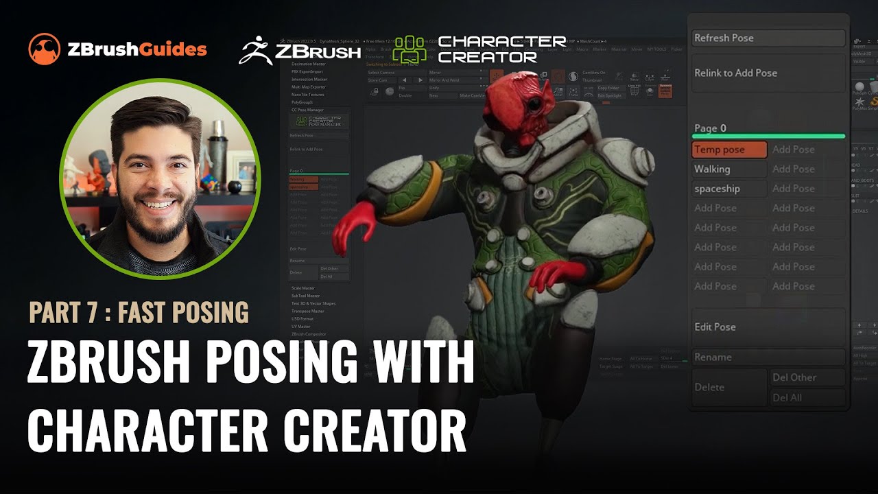 ZBrush Posing with Character Creator - Part 7: Fast Posing | Character Creator & Free ZBrush Plugin