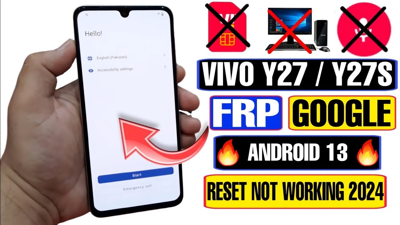 VIVO Y27 FRP Bypass Android 13 | VIVO V2249/V3202 Google Bypass Without PC 2024 | Y27 FRP Bypass |