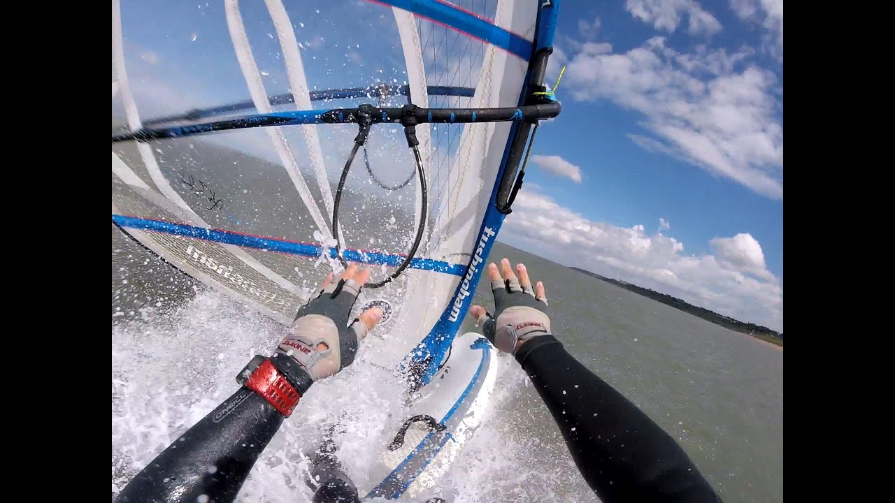 Accidently set my speed record 51km/h and crashed while learning windsurfing