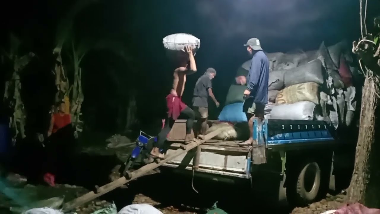 Processes of making coconut shell charcoal (uling nga bagol)