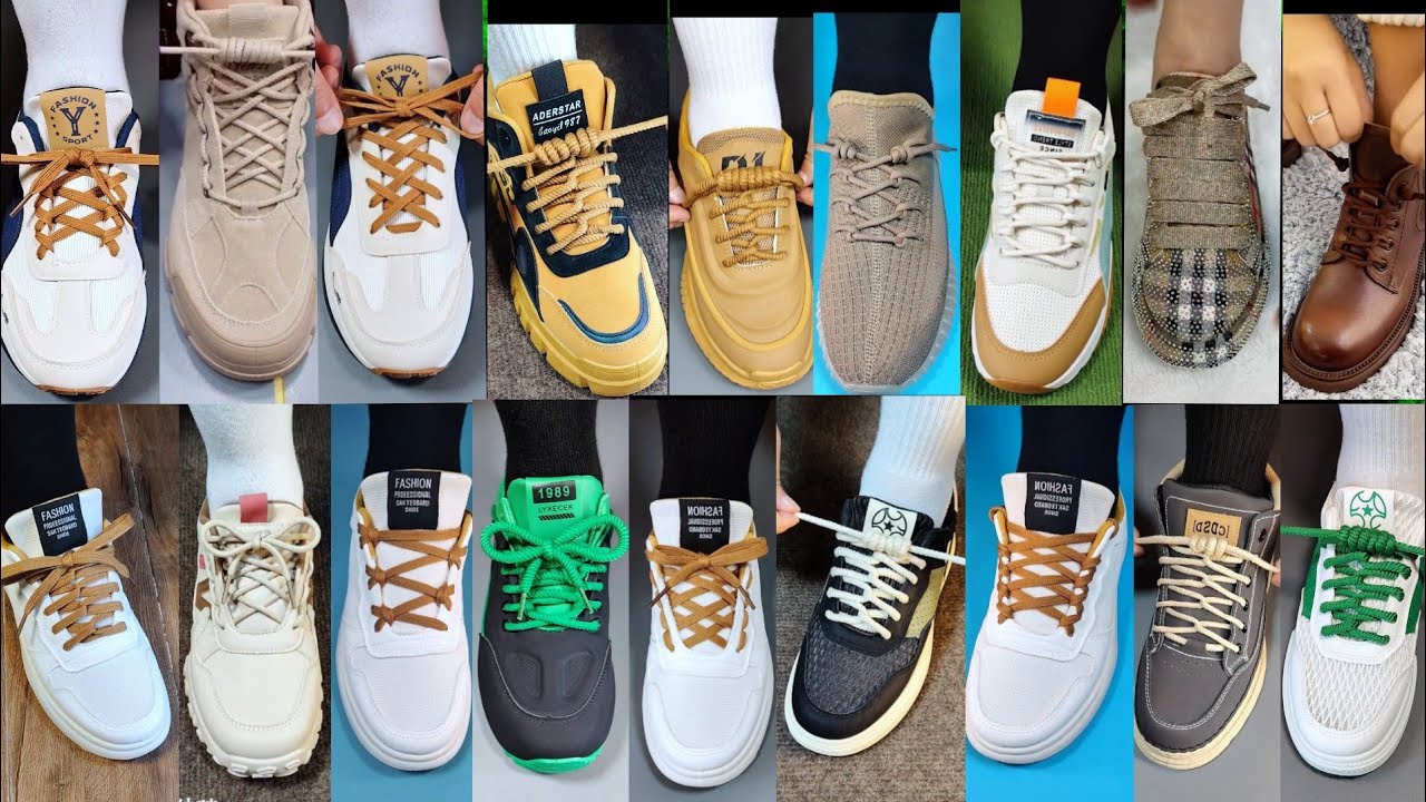 World Unique ways to tying shoe laces | Most beautiful shoes laces