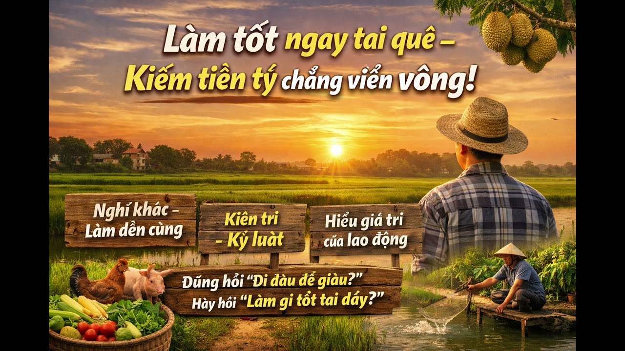 Từ Chuồng Trại Đến Tiền Tỷ: 5 Nghề Đáng Làm Ở Quê 2026