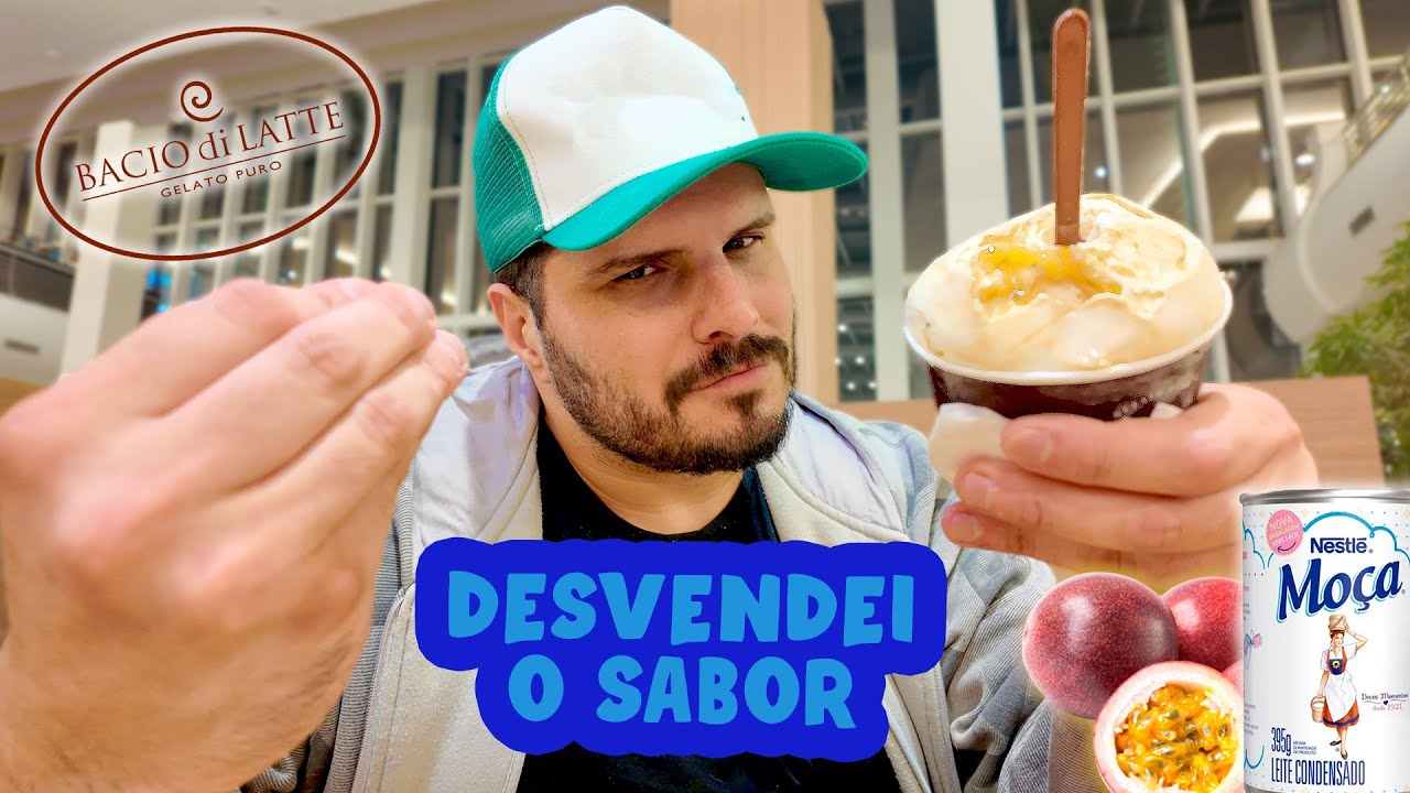 PROVANDO O NOVO SORVETE O SOLE MIO da BACIO DI LATTE