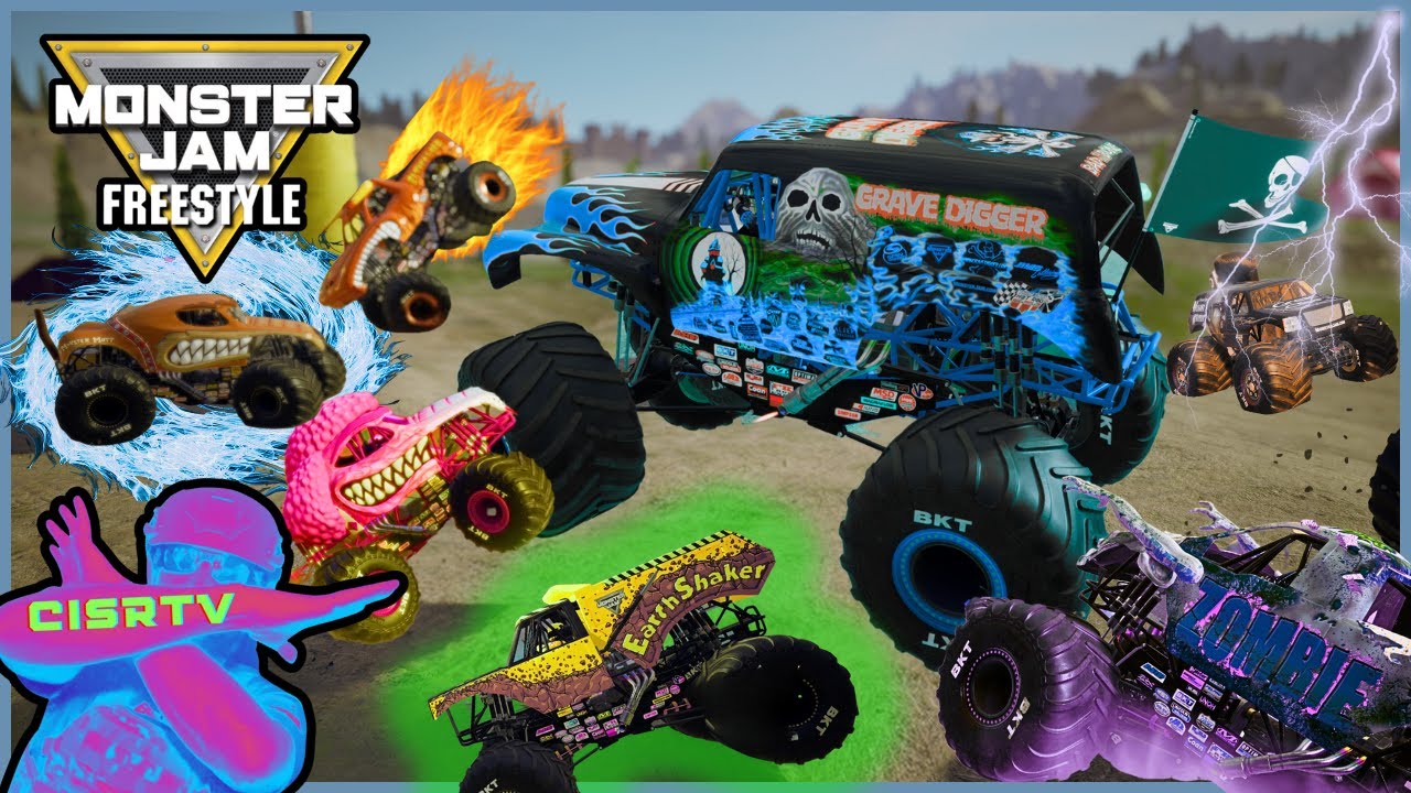 Monster Jam: БЕЗУМНЫЕ гонки, фристайл, падения и скоростные прыжки #9 | GRAVE DIGGER | Steel Tita...