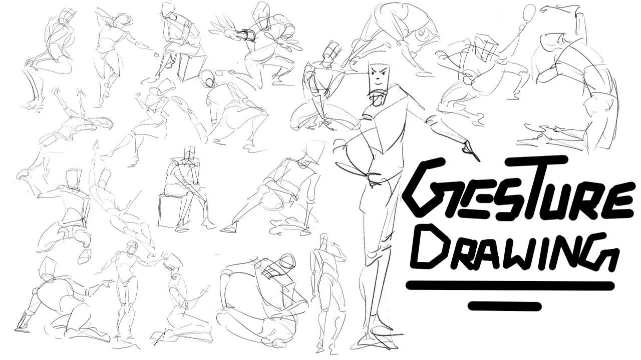 GESTURE DRAWING WITH BOX METHOD DRAWING TUTORIAL FOR BEGINNERS | DRAWING TUTORIAL |