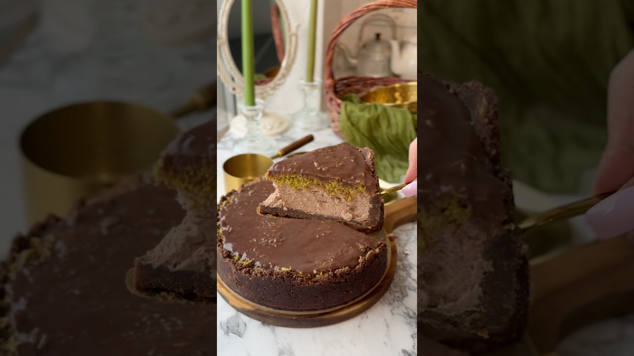 Дубайский чизкейк #cake #тортдекор #baking #food #оформленияторта #recipe