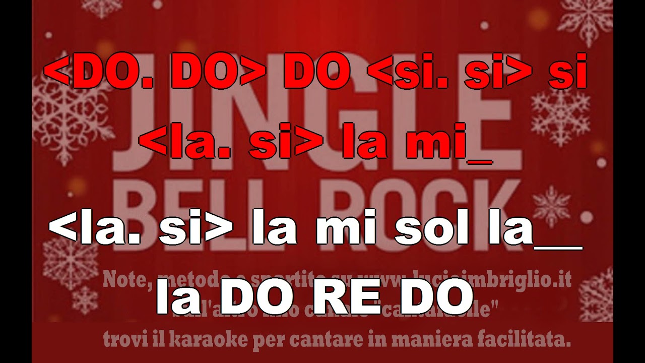 Jingle bell rock - karaoke notazionale