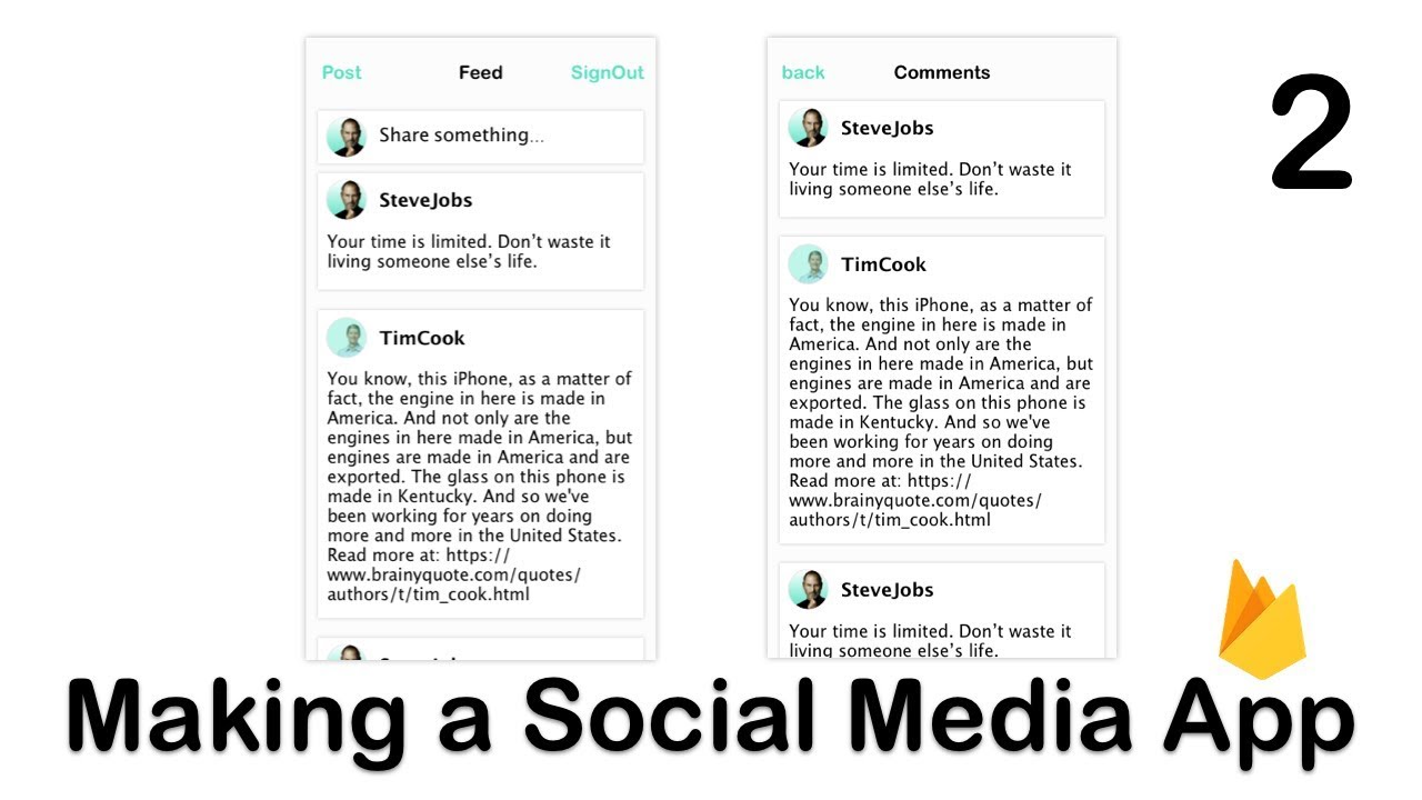 Making a Social Media App 2: Episode 2 (Swift 4, Xcode 9)