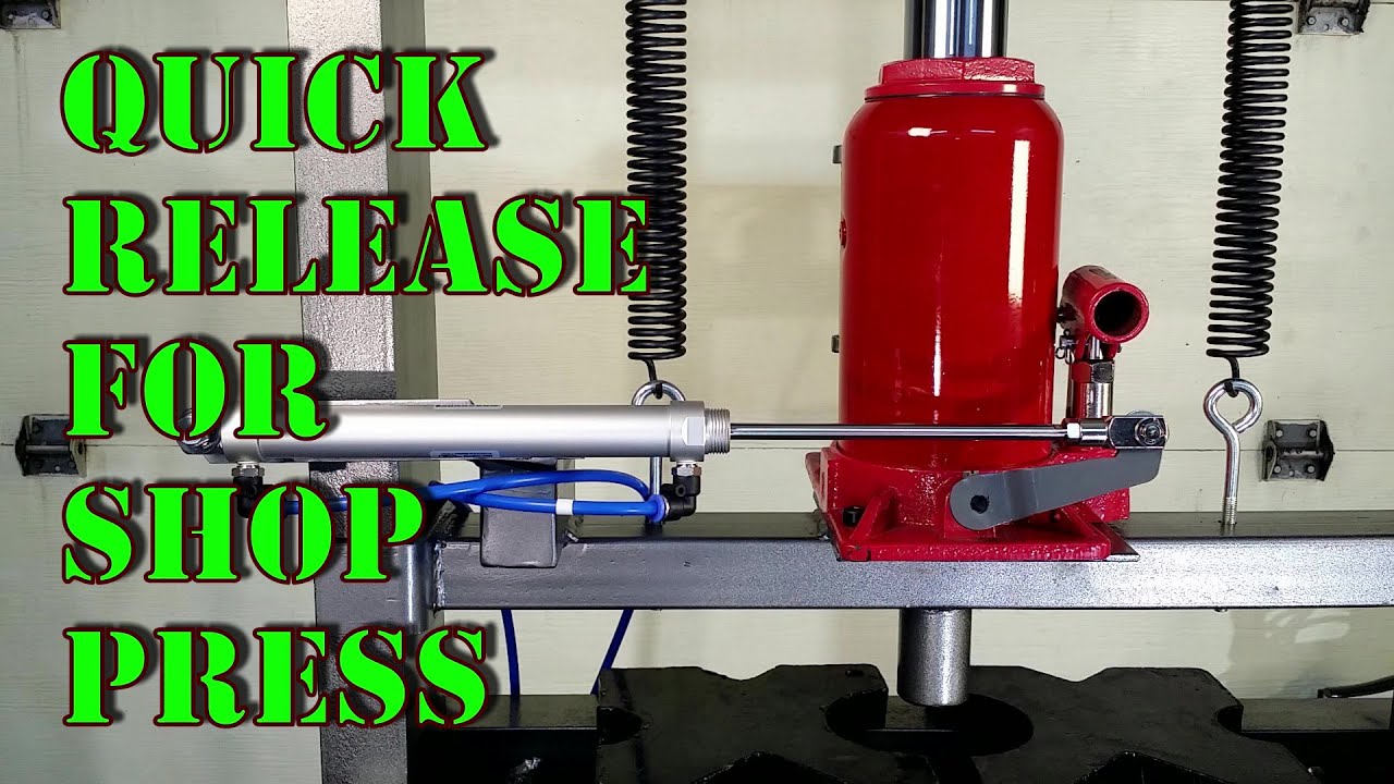 20-ton Shop Press Modification. Quick Release.