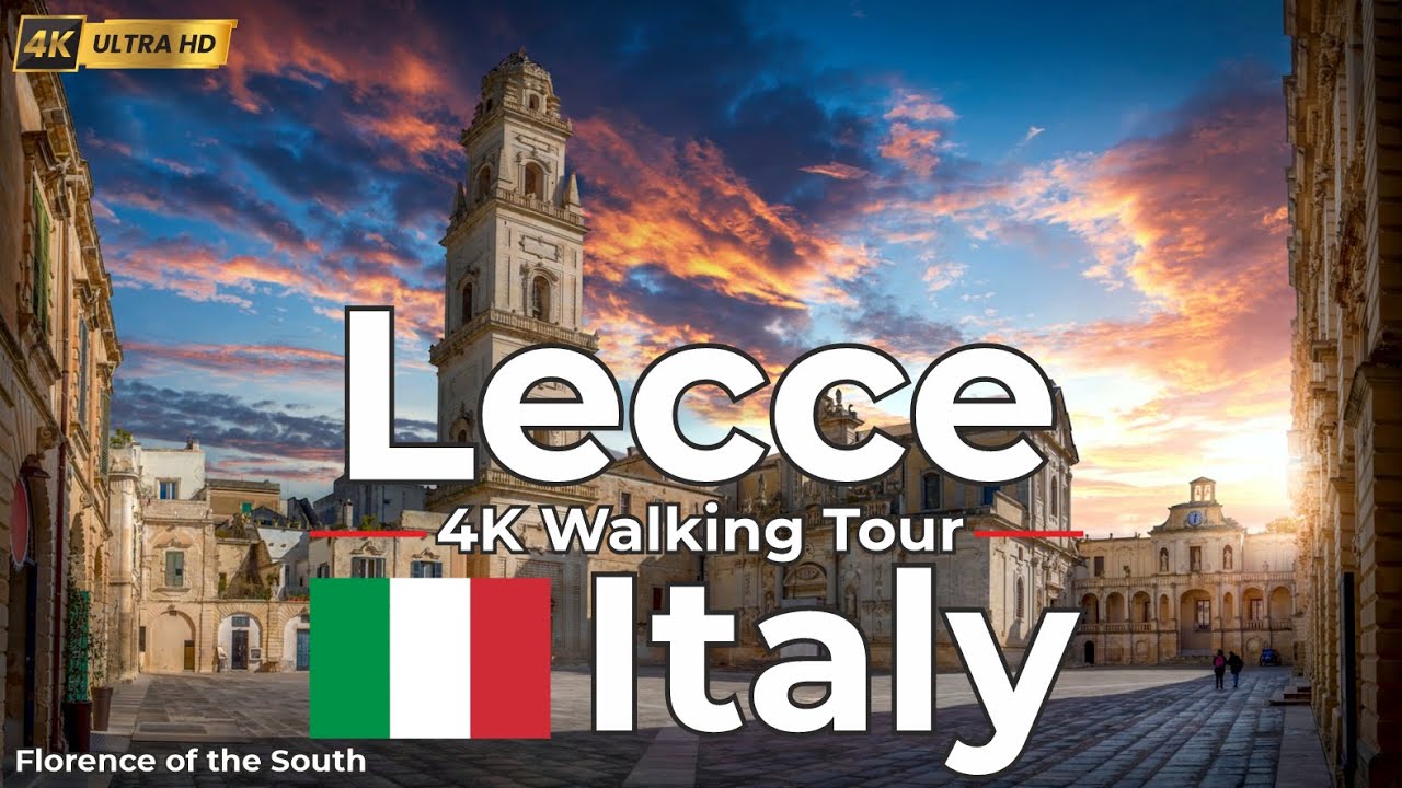 🇮🇹 Лечче, Италия &ndash; Пешеходная экскурсия в формате 4K &ndash; Живописная прогулка по историческому городу