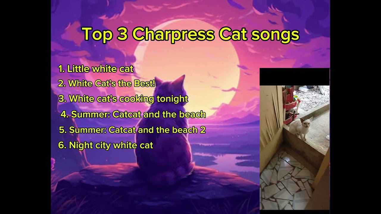 (2) Top 3 Charpress Cat songs Little white cat, Dreamland: White Cat's the Best! ... And more!