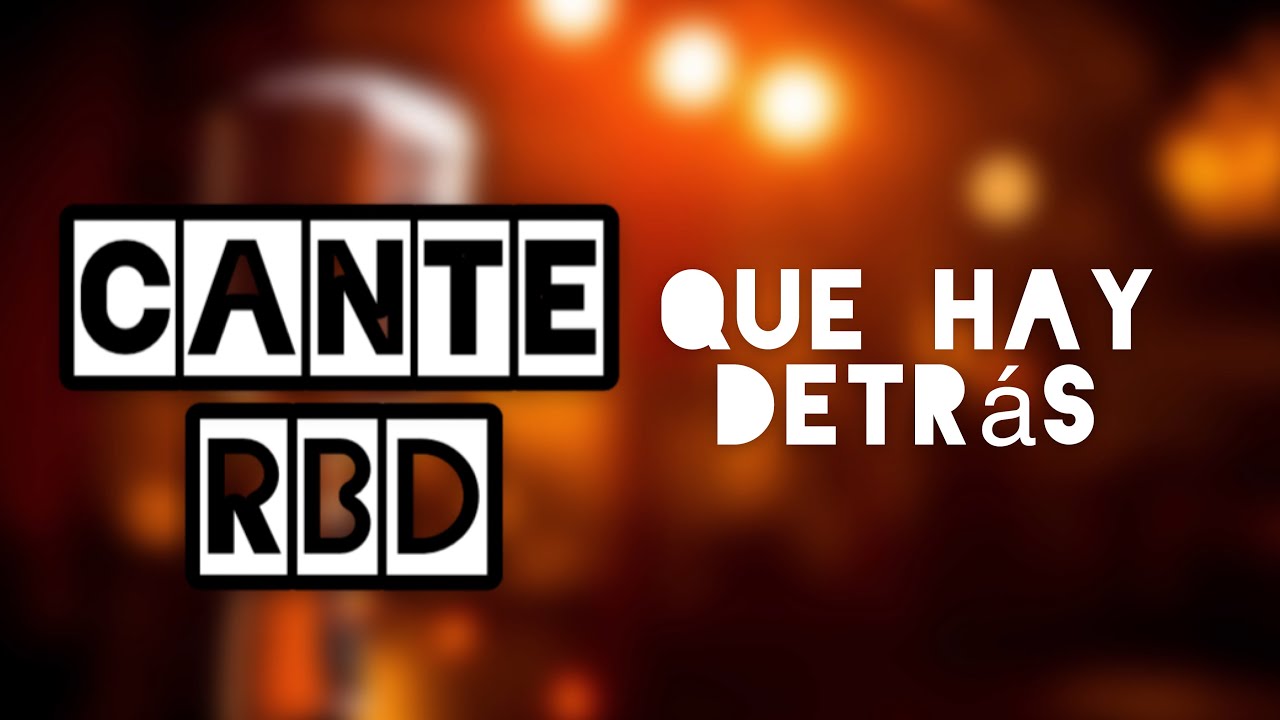 CANTE RBD | Que hay detrás (Karaokê) - Júlia Cascon