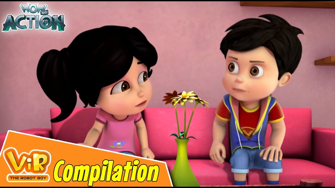 Vir The Robot Boy | Non Stop Action | Cartoon For Kids | Compilation 45
