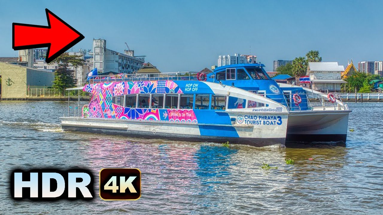Bangkok Ferry  HOP ON HOP OFF  Boat Tour  Chao Phraya River Thailand - Sathorn to Khaosan Road