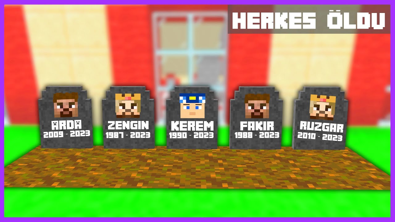 MİNECRAFT ŞEHİRDEKİ HERKES ÖLDÜ FİLMİ! 😱 - Minecraft ZENGİN FAKİR HAYATI