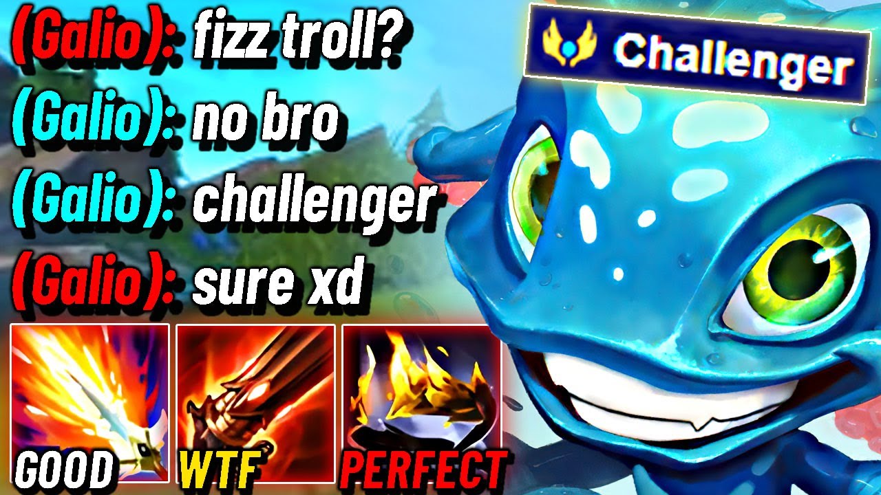 Testing CHALLENGER FIZZ BUILD (Enemy thinks I'm a TROLL)