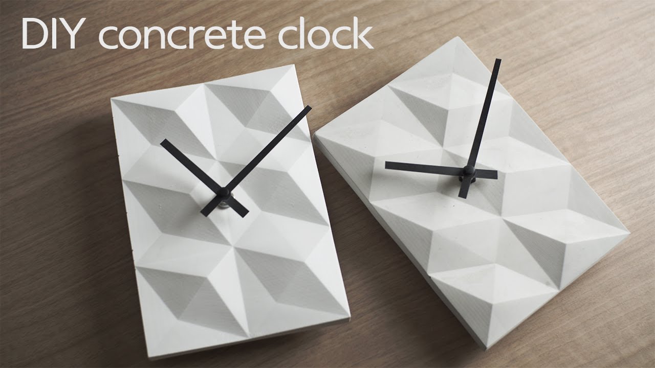 DIY concrete clock using 3d printer  ||  3D 프린터의 재발견(?!)