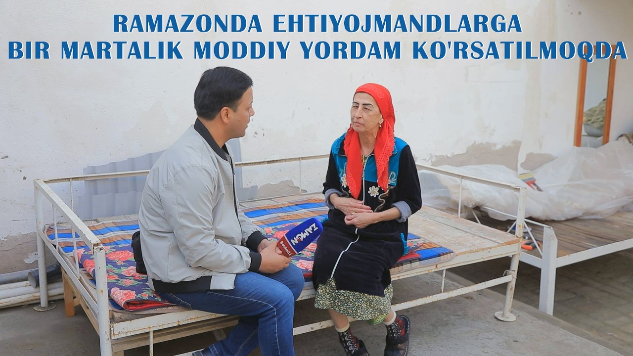 RAMAZONDA EHTIYOJMANDLARGA  1 MARTALIK MODDIY YORDAM KO'RSATILMOQDA