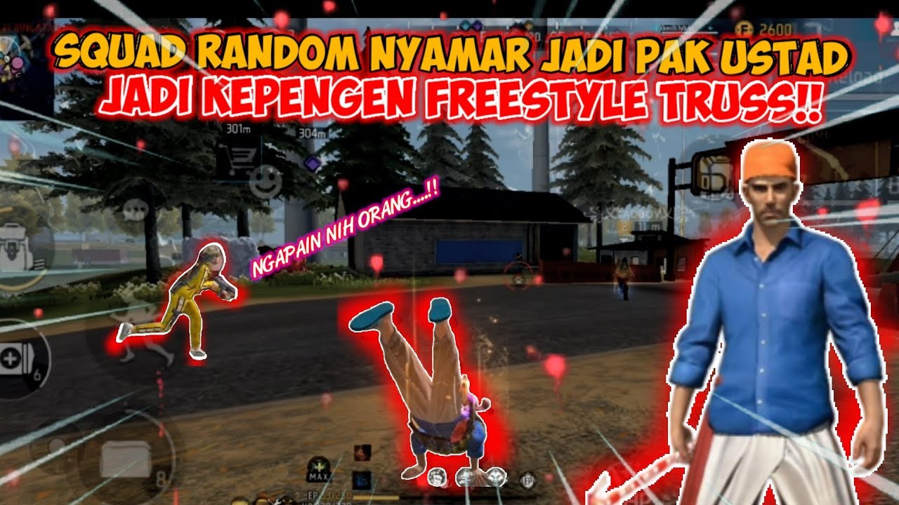 KOCAK BANGETT‼️NYAMAR JADI PAK USTAD NYARI PLAYER YG LAGI MOKEL || FREE FIRE INDONESIA