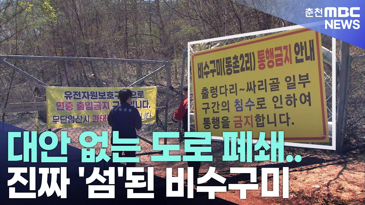 대안 없는 도로 폐쇄.. 진짜 '섬'된 비수구미