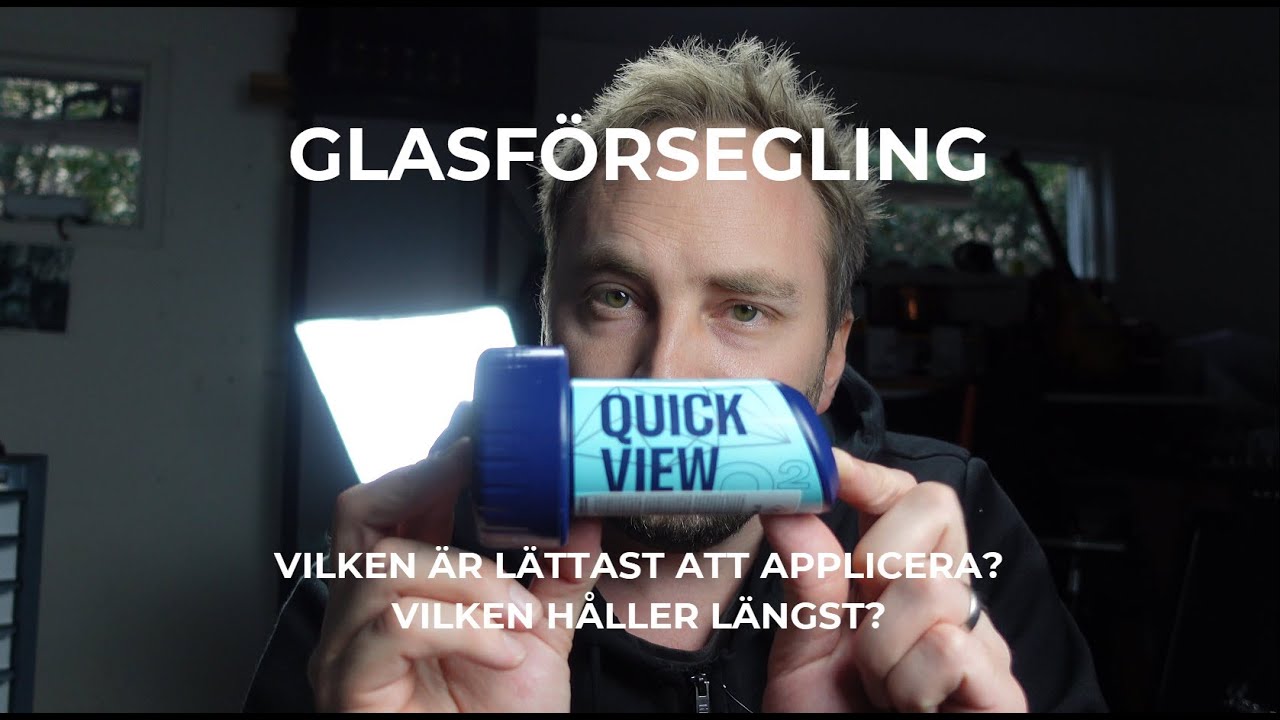 Glasförsegling TEST | Vilken håller längst/lättast att applicera? Vi jämför!