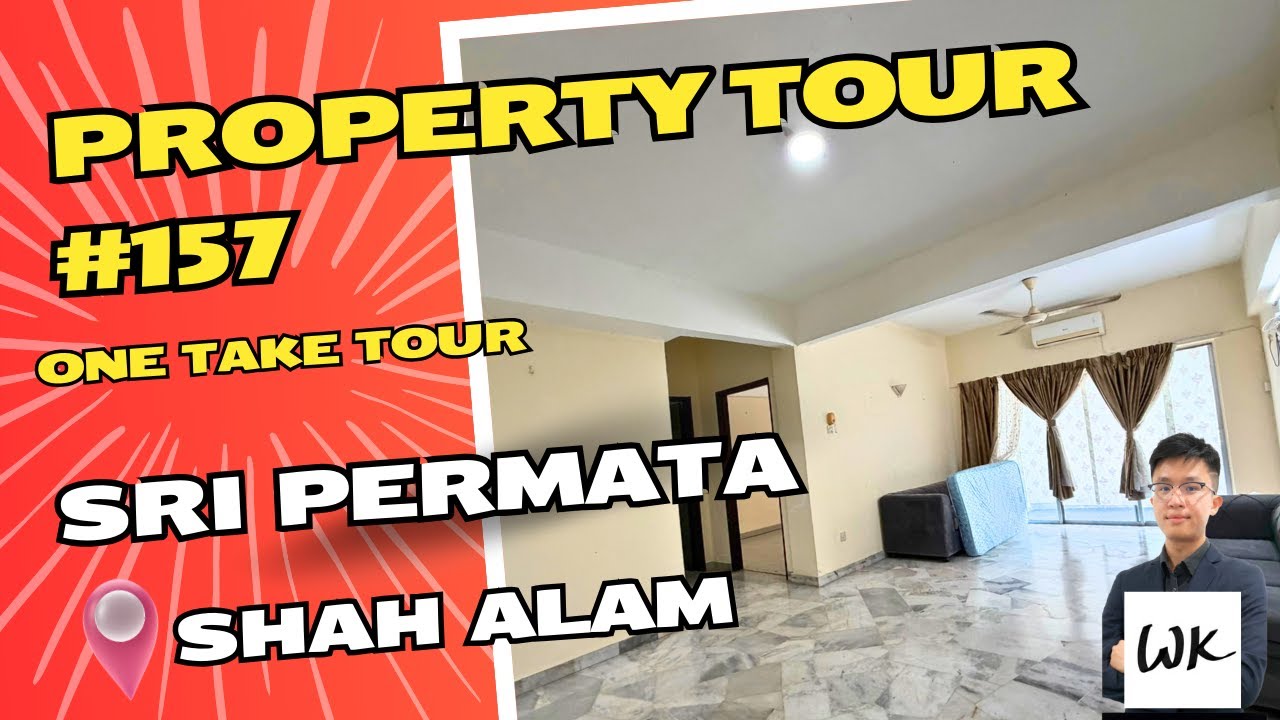 For Rent : Sri Permata, Shah Alam | 2R 2B | 1,024 sqft | Partially Furnished | 1 Car Park