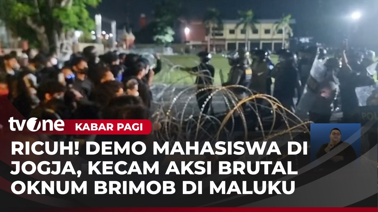 Kadiv Humas Polda DIY Menyayangkan Aksi Unjuk Rasa Mahasiswa Ricuh & Ada Pengeruskaan | Kabar Pagi