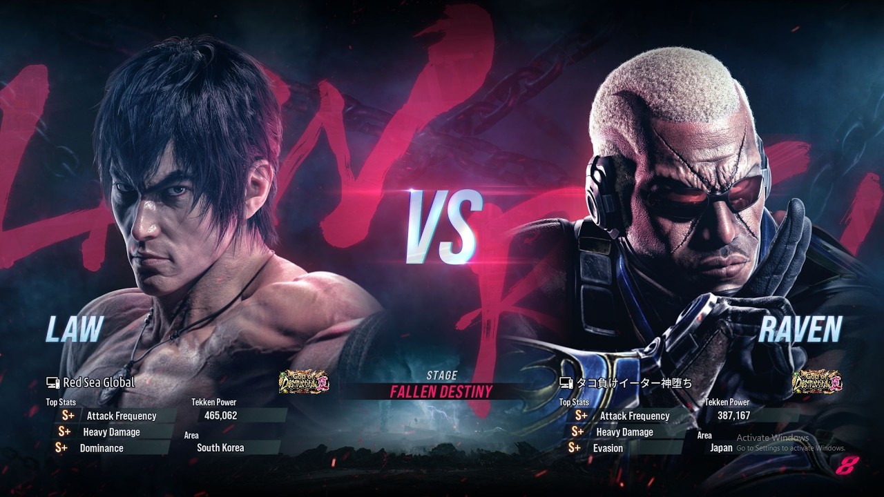 T8 🔥 EDGE (Law) vs GO ATTACK (Raven) 🔥 Tekken 8 High Level Gameplay