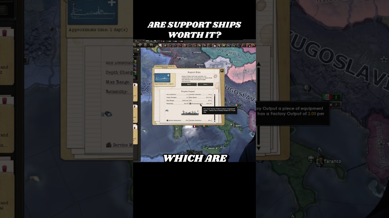 ⚓ Support Ships Special Project: WORTH IT? | HOI4 Shorts