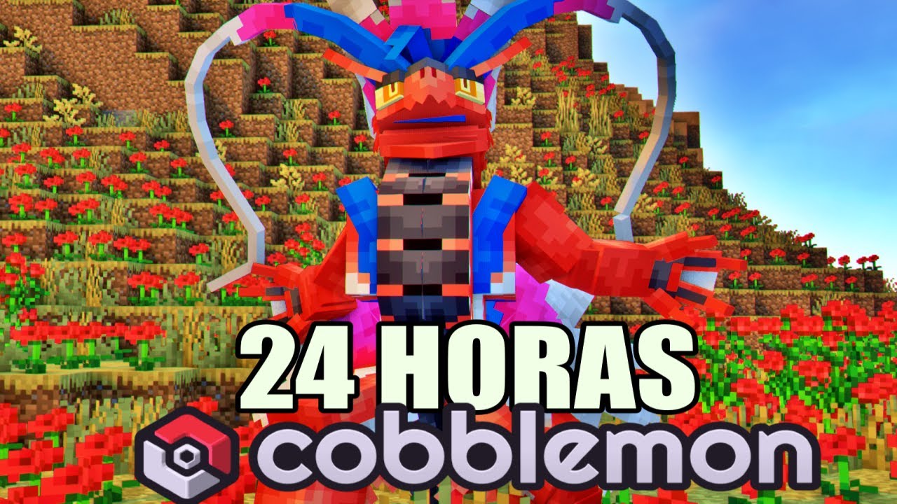 Pasé 24 Horas siendo Entrenador de LEGENDARIOS en Minecraft Cobblemon! (Nueva Versión 1.7)