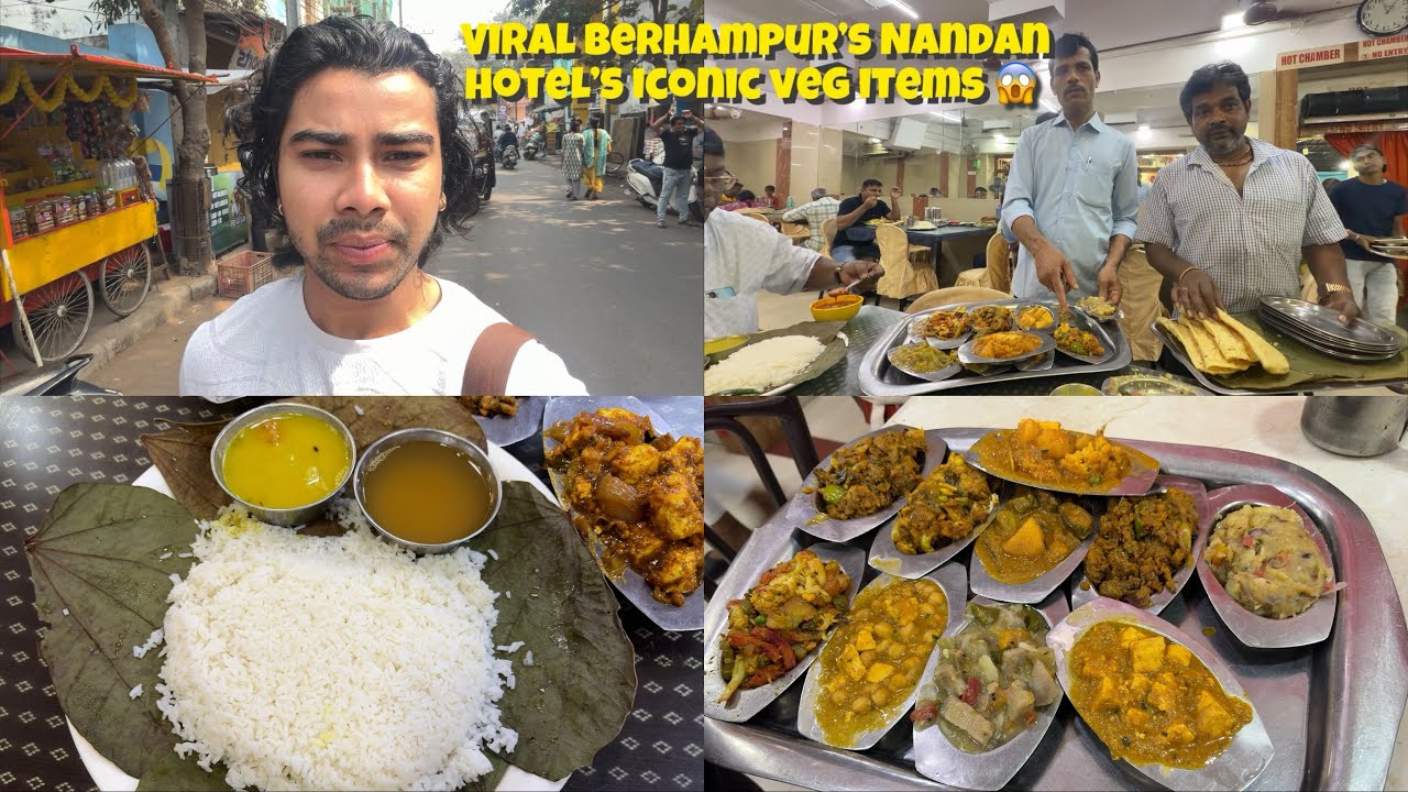 Berhampur’s Most FAMOUS Pure Veg Hotel! 🏨 Exploring Nandan Hotel’s Legendary Menu!