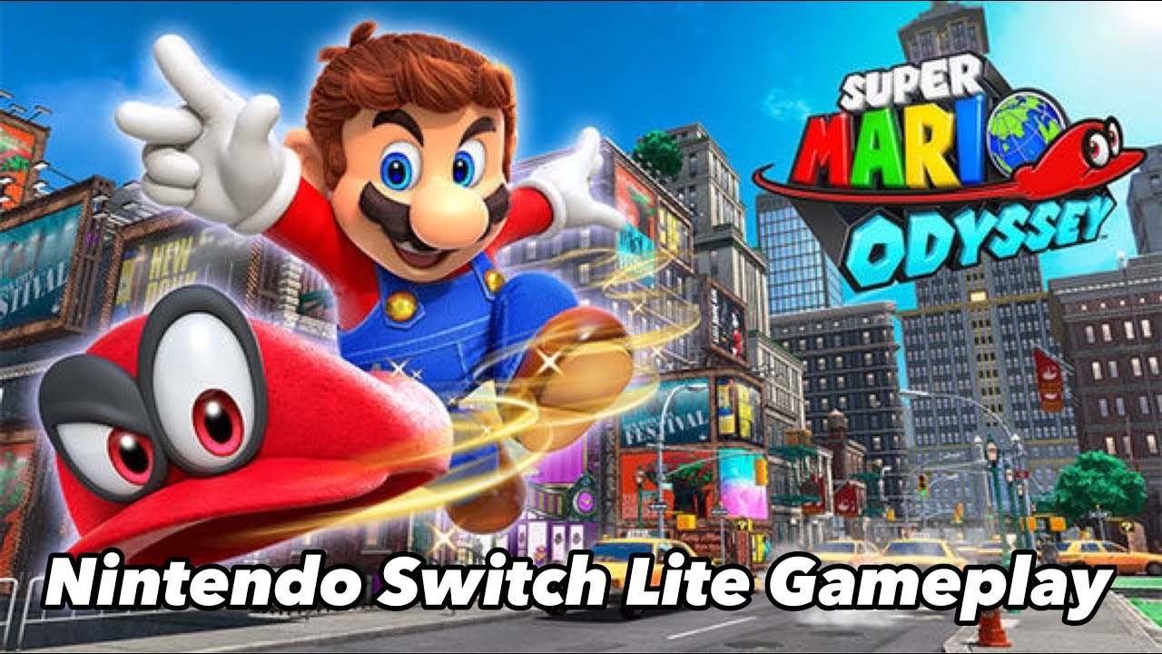 Super Mario Odyssey on the Nintendo Switch Lite!!!