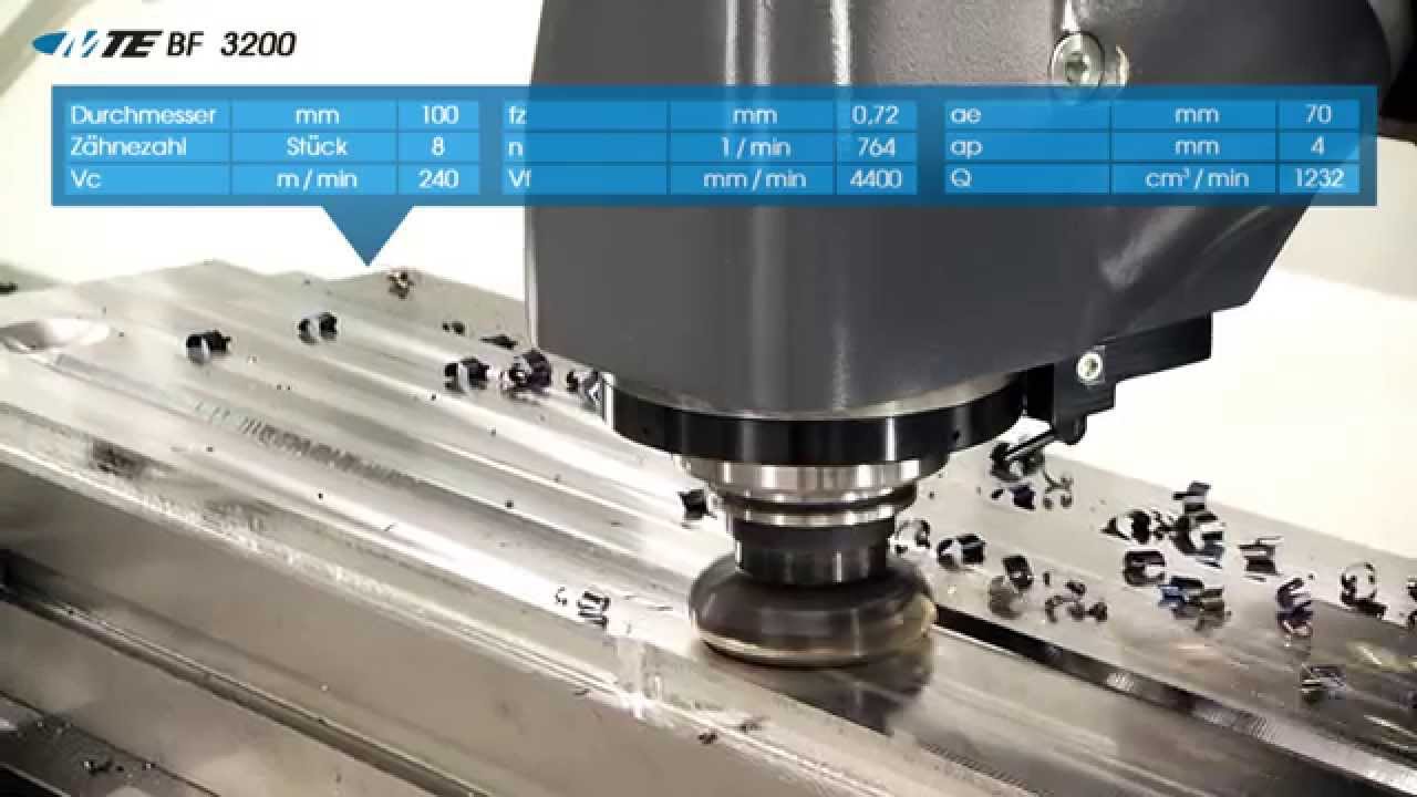 MTE Bettfraesmaschine - Schwerzerspanung Messerkopf &Oslash; 100